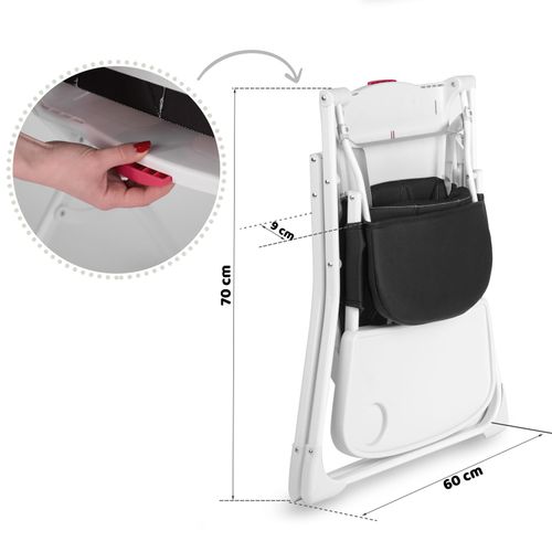 Krzesełko do karmienia Nuco czarny na Arena.pl