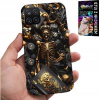 ETUI DO SAMSUNG GALAXY A22 5G - KRÓL POKER KOŚCI AS WZORY DLA MEN +SZKŁO