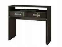 Biurko ZOOM wysuwane 98,5 cm czarny mat/połysk