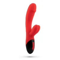 crushious dare dong red - wielofunkcyjny model intymny z wibracjami usb