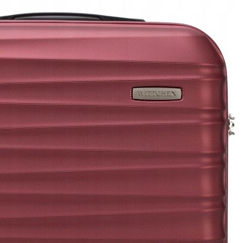 Nowoczesna Mała walizka WITTCHEN 56-3A-311 bordowa na Arena.pl