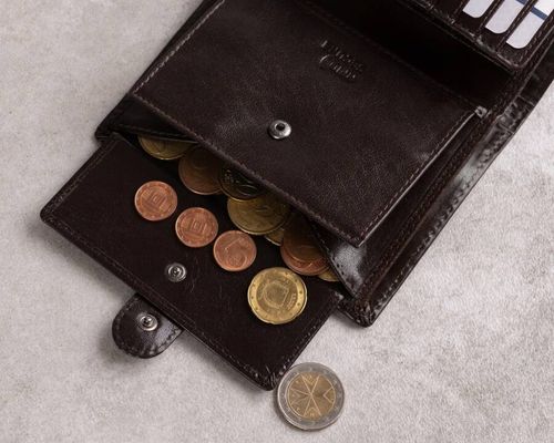 duży, skórzany portfel męski na zatrzask - rovicky na Arena.pl