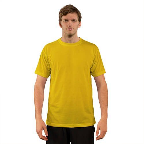 Koszulka Basic z krótkim rękawem do sublimacji - Yellow S zdjęcie 1