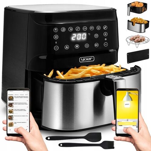 Frytkownica beztłuszczowa 6L Air Fryer Yoer 1700W +Separator +12 na Arena.pl