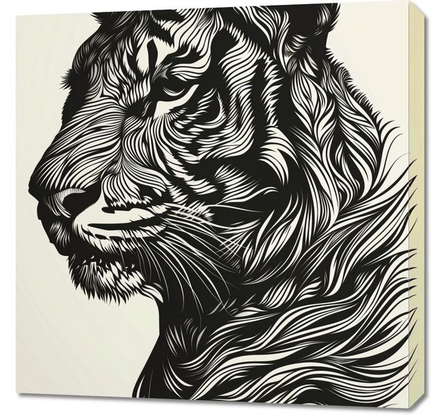 Obraz 70x70cm Tygrysi Gwizd zdjęcie 1