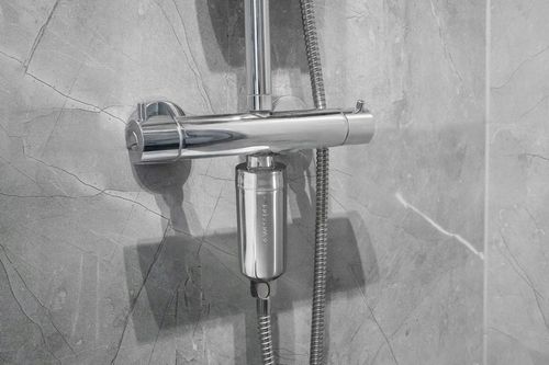 Filtr prysznicowy wkład do twardej wody srebrny chrom bez BPA na Arena.pl