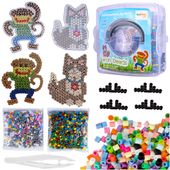 Koraliki Kolorowe Do Prasowania 2000 Szt Zwierzęta Małpka Kotek Szablony