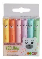 zakreślacze mazaki mini feelingi 6 kolorów pastel