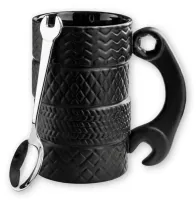 Kubek Opony z Kluczem i Łyżeczką - Prezent dla Mechanika