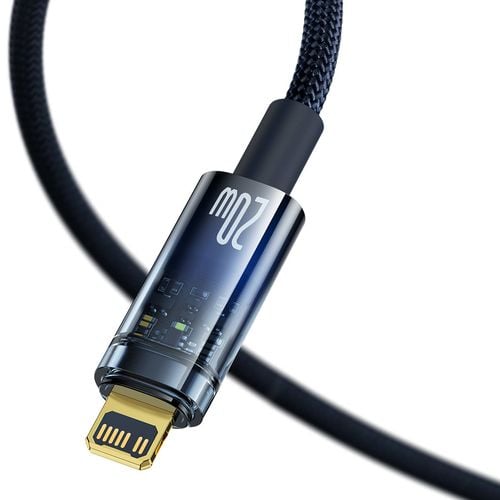 explorer series kabel przewód usb-c iphone lightning 20w 1m niebieski na Arena.pl