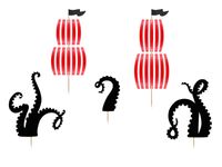 Toppery na tort urodzinowy piraci pirackie urodziny