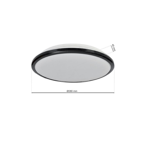 Plafon TERMA BLACK 18W LED IP44 Ø280 mm na Arena.pl