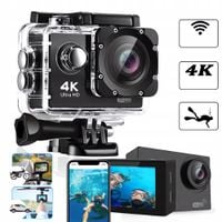 WODOODPORNA KAMERA 4K HD WIFI SPORTOWA GO PRO + BEZPŁATNE 17AKCESORIÓW