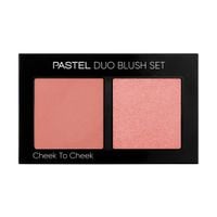 PASTEL DUO Blush Set Paletka Róży do policzków nr 1 - Cheek to Cheek 1szt
