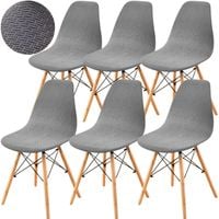 ZESTAW 6 SZT POKROWIEC NA KRZESŁO SKANDYNAWSKIE