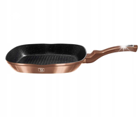 PATELNIA GRILLOWA KUCHENNA 28CM METALIC ROSE GOLD