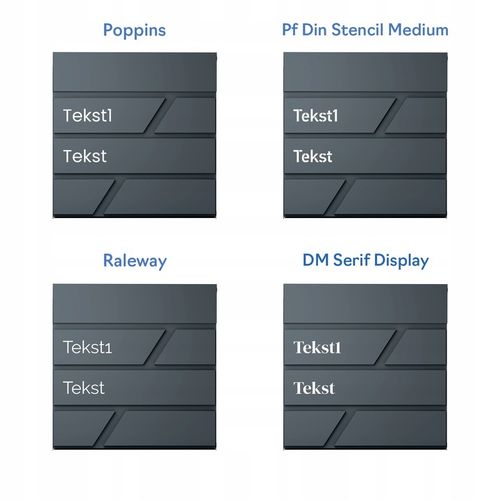 DUŻA SKRZYNKA NA LISTY Z ADRESEM NUMEREM DOMU |4 CZCIONKI| ANTRACYT na Arena.pl