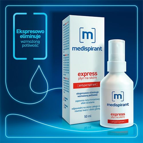 Medispirant Express Płyn Na Skórę Nadmierna Potliwość 50ml na Arena.pl