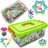 Klocki Konstrukcyjne, Rzepy, Kreatywne Rzepki Czepki Płatki Śniegu ok. 2500 Sztuk 3,1CM