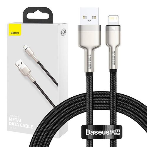 Kabel USB do Lightning Baseus Cafule, 2.4A, 1m (czarny) na Arena.pl