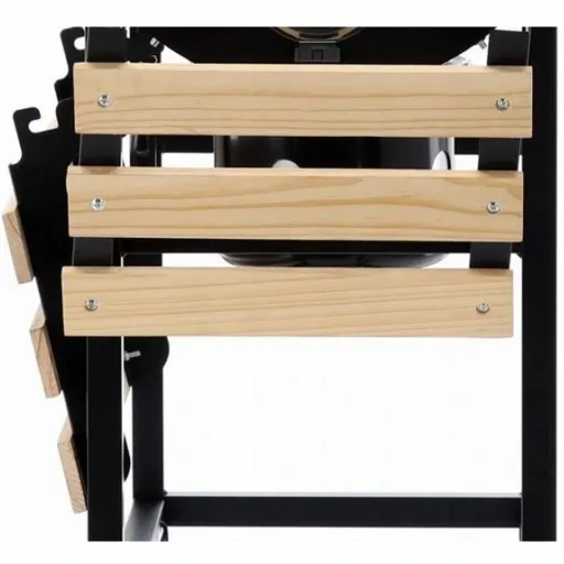 Grill Węglowy na Kółkach z Półką Pokrywą Ogrodowy Przenośny Beczka zdjęcie 5