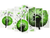 80CM 140CM OBRAZ 7 ELEM LIMONKOWE DMUCHAWCE ŚCIENNY