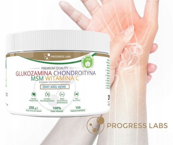 GLUKOZAMINA CHONDROITYNA MSM WITAMINA C VEGE 250g zdjęcie 4