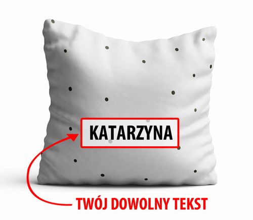 Poduszka Dekoracyjna RÓŻNE  z Twoim napisem R08 na Arena.pl