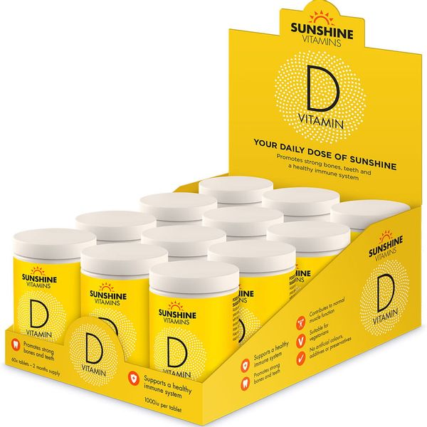 Witamina D3 tabletki Sunshine Vitamins zdjęcie 2