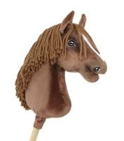 hobby horse duży koń na kiju premium - ciemny kasztan a3