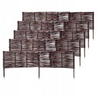 Palisada Ogrodowa 100x40cm Płotek Wiklinowy 5szt