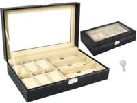 ND12_13616 Organizer na zegarki i okulary czarny 5902802910837