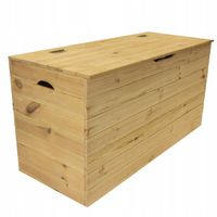 Duża Drewniana Skrzynia 100x40x42 cm 168L Kufer Ogrodowy Ławka na Balkon