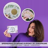 Ulotki Zdrapki bileciki promocja firmy salonu 100x