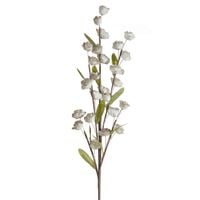 Sztuczna gałązka róży ciemnobrązowa 90 cm komplet 6 szt