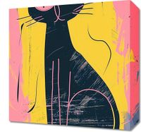 Obraz 40x40cm Kontrastowa Kotka