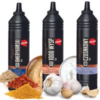 SOSY DO KEBABA AMERYKAŃSKI OSTRY TYSIĄC 1000 WYSP CZOSNKOWY DO HOT DOGA