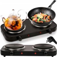 KUCHENKA ELEKTRYCZNA DWUPALNIKOWA PŁYTA GRZEWCZA TURYSTYCZNA NA PRĄD 2000W