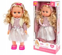 Julka Lalka 40 cm Bobas z Włosami Chodzi Śpiewa Mówi PL-ENG