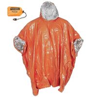 Poncho ratunkowe, pomarańczowe, jednostronnie powlekane aluminium