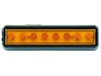 mocna Lampa 8 LED 20x5 cm błyskowa stroboskop 12v 24v ostrzegawcza