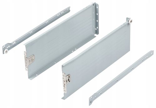 Szuflada wysoka METALBOX H-150 mm L-450 mm szary RAL9006 AMIX na Arena.pl