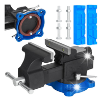 GEKO IMADLO ŚLUSARSKIE 125mm 5” Z KOWADŁEM OBROTOWE 360 ŻELIWNE HEAVY DUTY