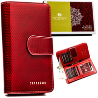 portfel damski skórzany ptn 76116-sbr-2296 red