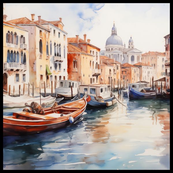 Plakat 80x80cm Wenecka Impresja zdjęcie 2