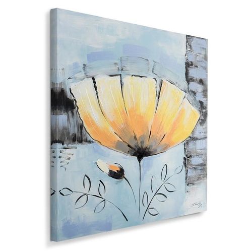 Obraz na płótnie - Canvas, Żółty kwiat 90x90 na Arena.pl