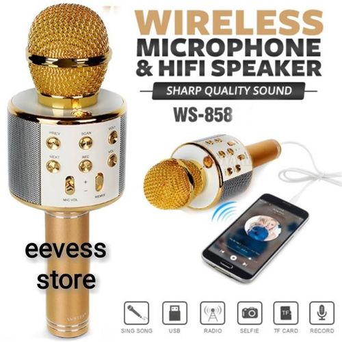 Bezprzewodowy mikrofon karaoke WS858 na Arena.pl