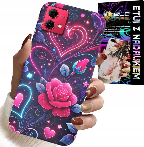 ETUI DO MOTOROLA EDGE 40 NEO - SERCE, RÓŻA, NASTOLETNIE CASE + FOLIA na Arena.pl