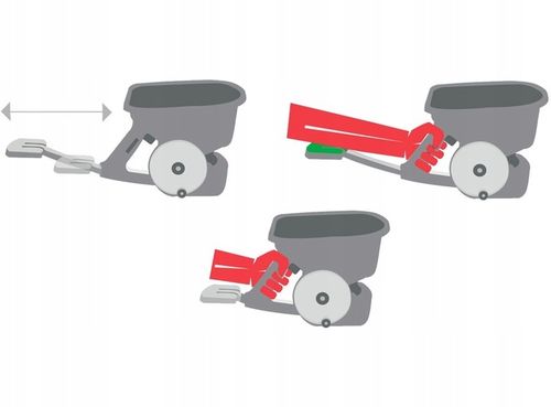 SIEWNIK DO TRAWY NAWOZU RĘCZNY ROZSIEWACZ Z WYSUWANYM WSPORNIKIEM 3 L na Arena.pl