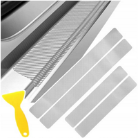 FOLIA OCHRONNA NA PROGI TAŚMY NAKLEJKI NAKŁADKI CARBON ZESTAW MONTAŻOWY